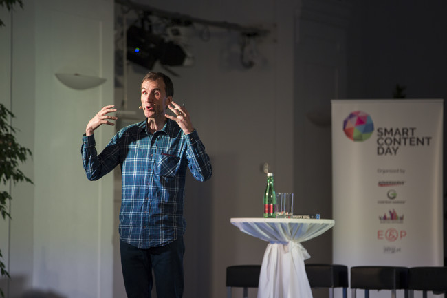 Gerry McGovern am Smart Content Day 2015 in Wien