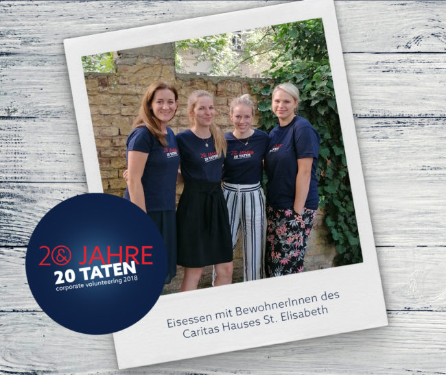 20 Jahre 20 Taten_Eisessen Caritas Haus St. Elisabeth