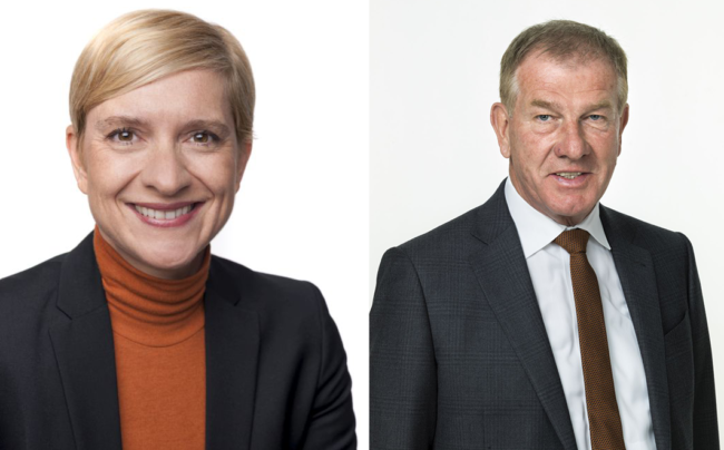 Nicole Bäck-Knapp (E&P), Reinhold Gütebier (kika/Leiner)