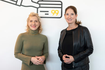 Nicole Beck-Knapp (E&P) und Patricia Kasandziev (bank99)